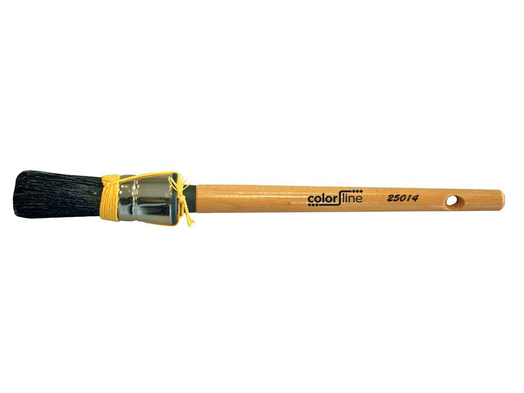 RONDE VERFBORSTEL Ø 20 MM PRO LANG ZWART VARKENSHAAR